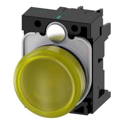 Siemens lampiņa LED dzeltena 230V AC, nokomplektēta, 3SU1106-6AA30-1AA0 cover photo