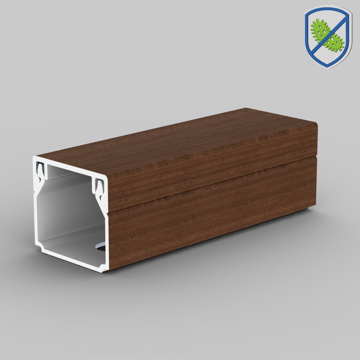Kopos kabeļu kanāls 20x20mm 2m/24m tumša ozola LHD I2, LHD20X20 cover photo