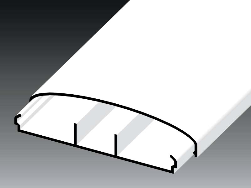 Kopos kabelu kanals pusapalš 100x20mm 2m/16m balts LE HD, 228002100 cover photo