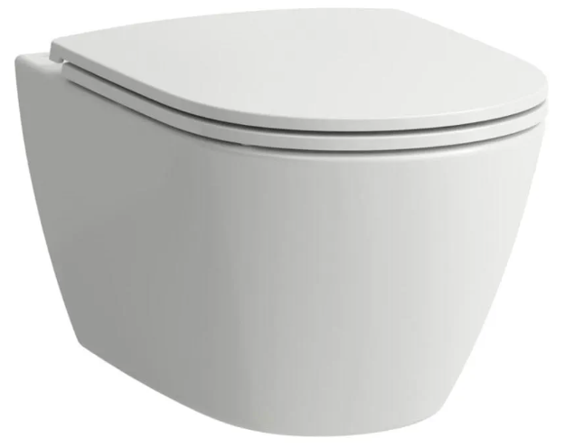 Laufen pods ar QR/SC slim vāku Fiora rimless, stiprināms pie sienas, 360x540mm, balts, KK FIORA WL WH cover photo