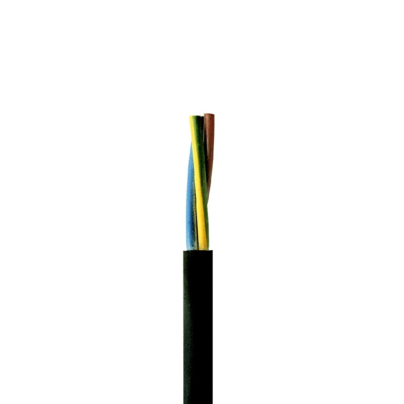 Faber gumijas kabelis H05RR-F 2x0.75mm2 lokans melns 300/500kV saiva, 050019 cover photo
