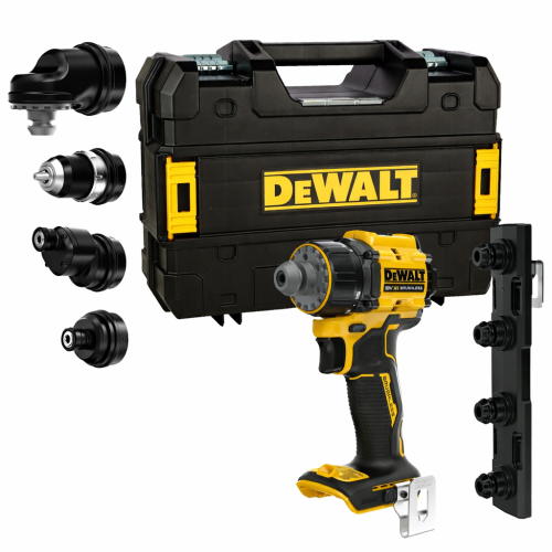 DeWALT urbjmašīna-skrūvgriezis MULTI-HEAD 18V b/a TSTAK, DCD803NT-XJ cover photo