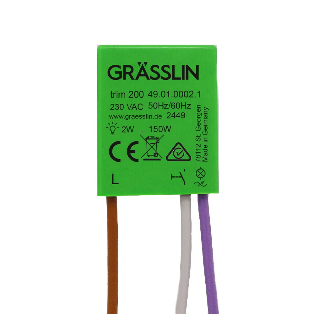 Grasslin LED dimmeris impulsa pogai RC 150W Bluetooth TRIM200, 49.01.0002.1 cover photo