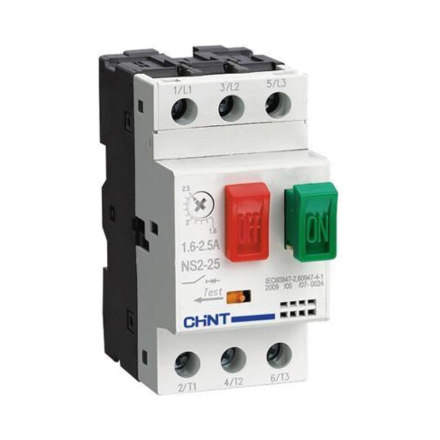 Chint motora automātslēdzis 3P 4-10A, NS225J, NS225J cover photo