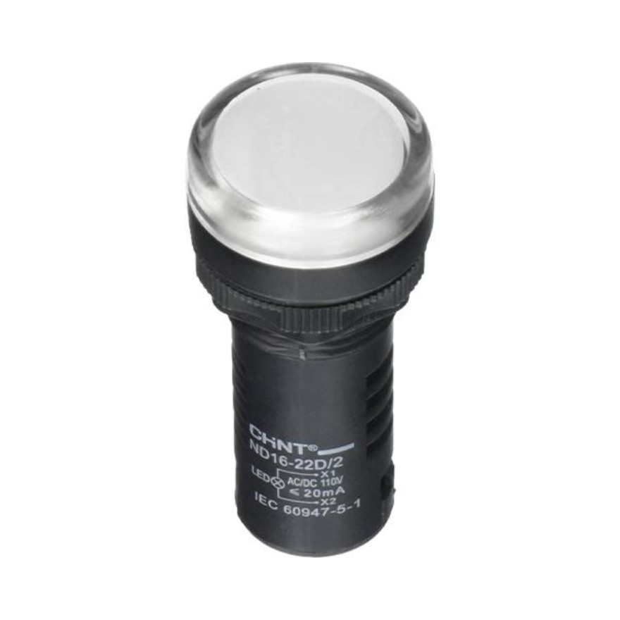 Chint indikators 22mm balta 24VAC/DC ND1622DS4230VW, ND1622DS4230VW cover photo