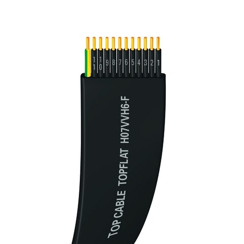 Top Cable kabelis TopFlat H07VVH6-F 4x16mm2 lokans, plakans melns 450/750V saiva, 0704016. cover photo