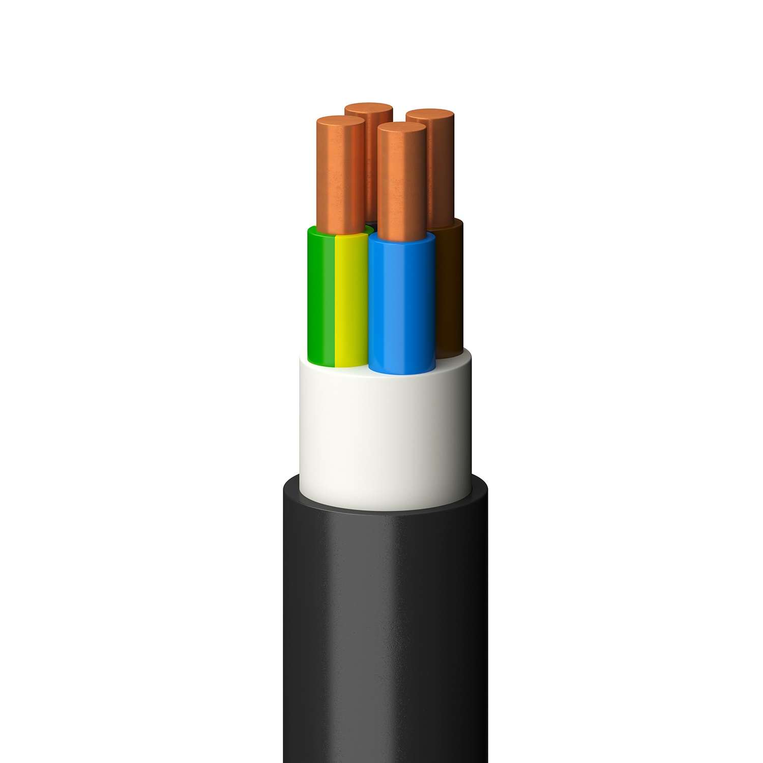 Draka kabelis XPUJ 500V 4x1.5mm2 melns 0.45/0.75kV 100m, 20161441 cover photo