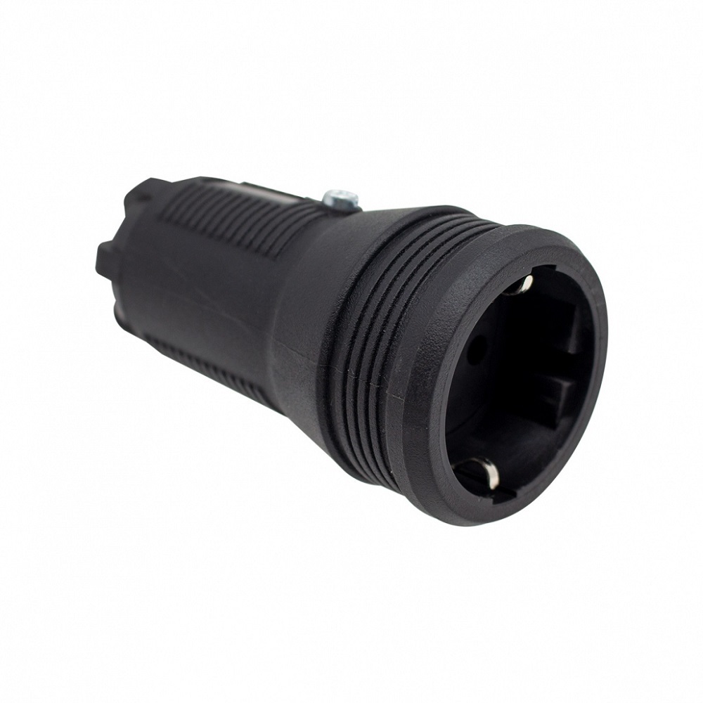 Vexen Electric kontaktligzda 2P+E 16A 250V IP20 bez vāka melna, SR250BL cover photo