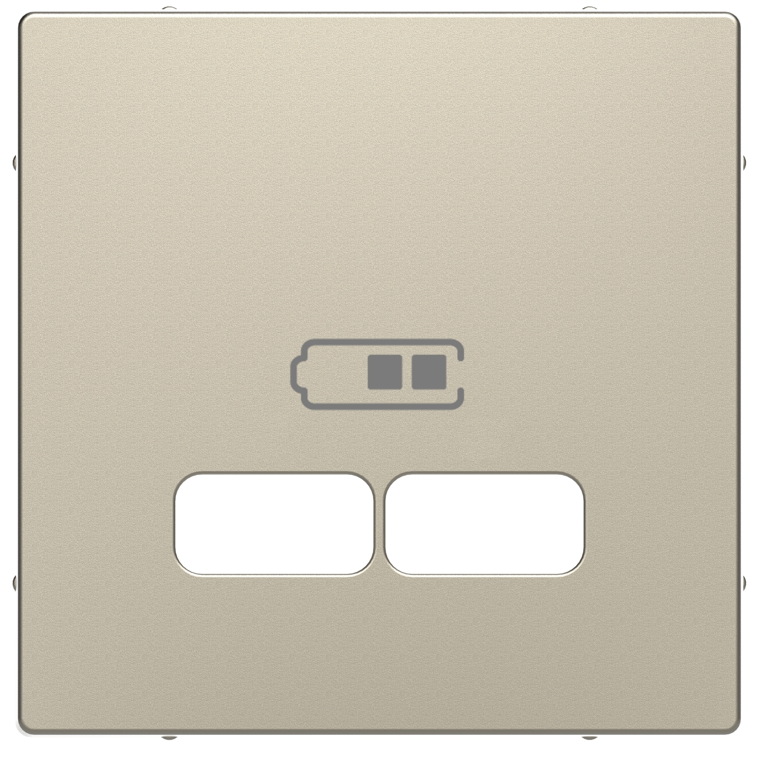 Merten (Schneider) centrālplate USB lādētājam termoplastmasa Sahāra D-Life, MTN4367-6033 cover photo