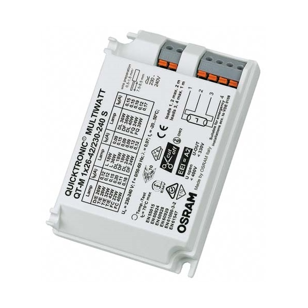 Ledvance balasts elektroniskais EVG 1x26-42W QUICKTRONIC-M T5 CFL, 4008321329134 cover photo