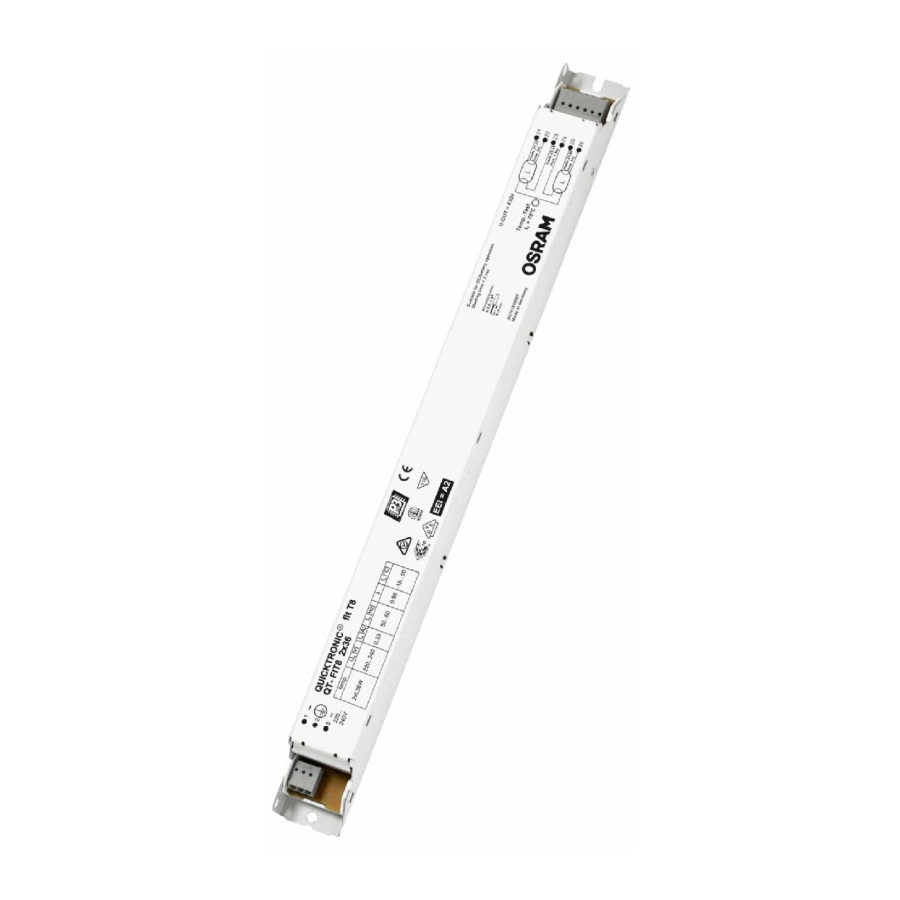 Ledvance balasts elektroniskais EVG 2x18W QUICKTRONIC FIT T8, 4008321294241 cover photo