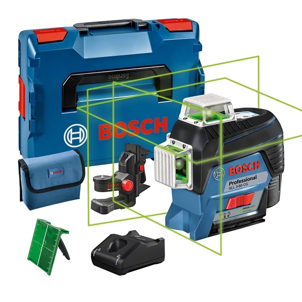Bosch līniju lāzeris GLL 3-80 CG PROFessional 360° (ar akum. 2.0Ah) L-Boxx, 0601063T00 cover photo