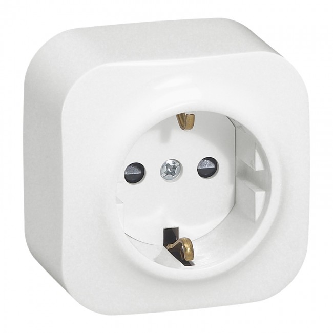 Legrand kontaktligzda 1-v v/a ar zem. kontaktu aiz. balta IP20 Forix, 782420 cover photo