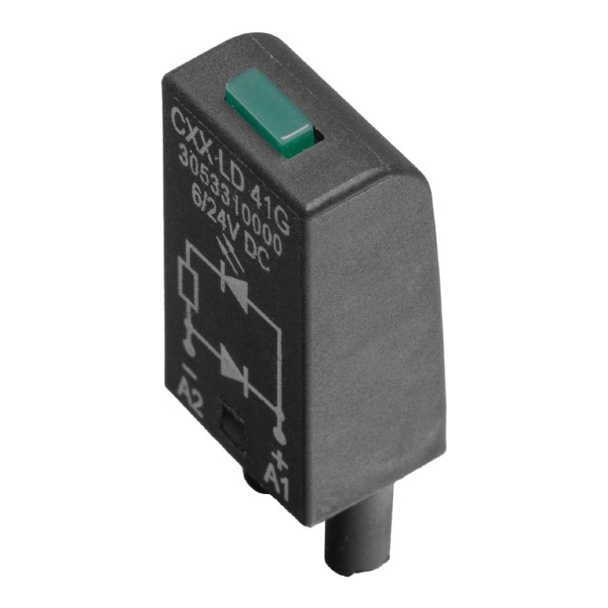 Weidmuller LED ind. zaļa ar diodi 6-24VAC/DC CXX LD 41G, 3053310000 cover photo