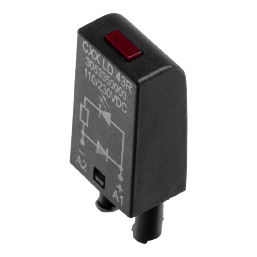 Weidmuller LED indikācija sarkana 24-60VAC/DC CXX L 62R, 3053430000 cover photo