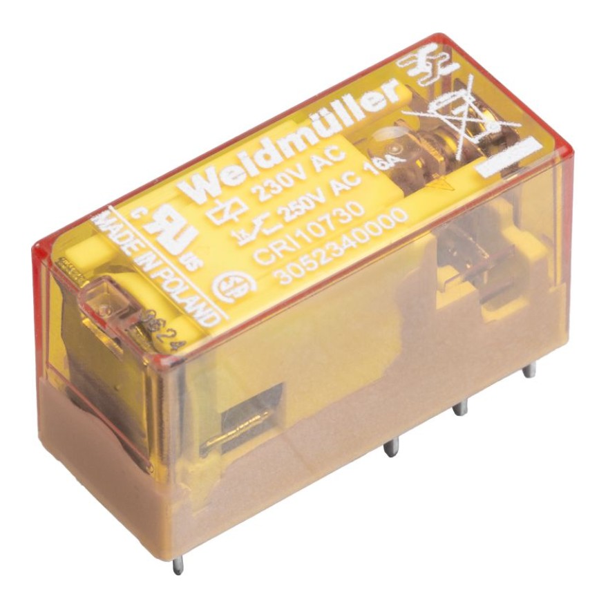 Weidmuller pārslēdzējrelejs 230VAC 16A 1CO CRI10730, 3052340000 cover photo