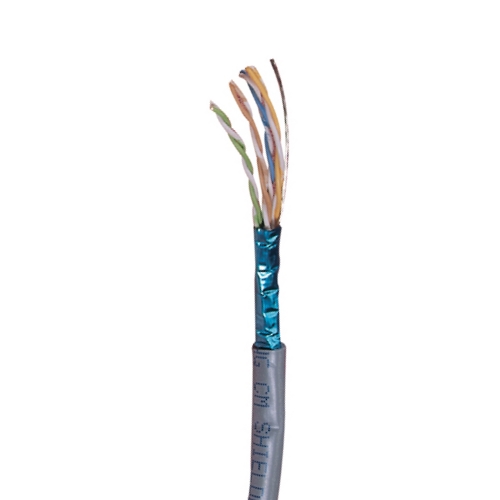 Excel datu kabelis 4x2x0.5mm AWG24 Cat5e F UTP, pelēks PVC 305m, 100-216 cover photo