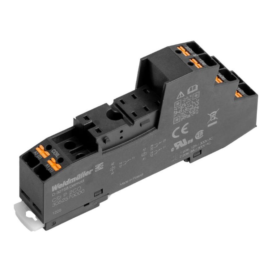 Weidmuller CRI Releju pamatne 2CO 8A Push-In CSI P 2CO, 3052570000 cover photo