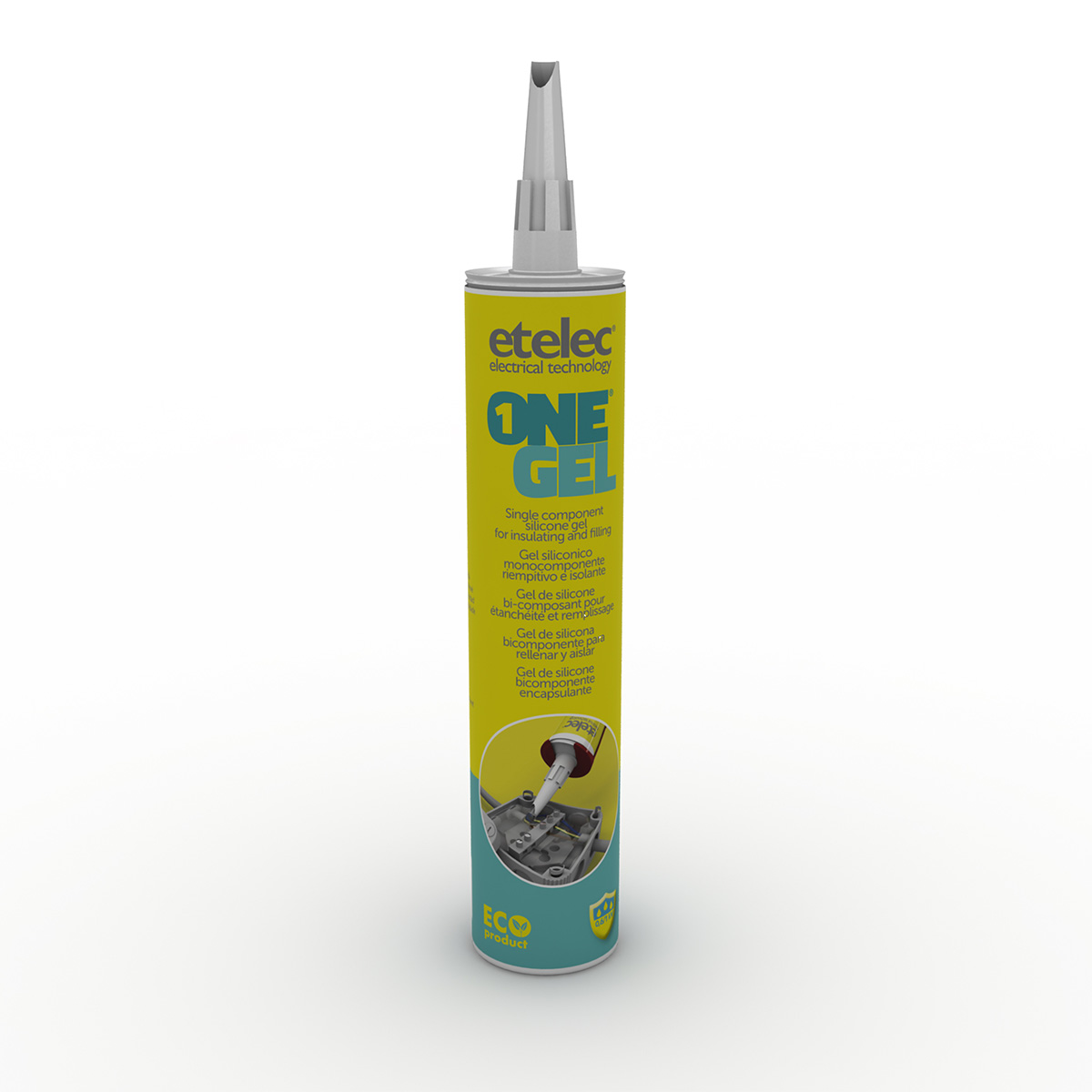 Etelec ONEGEL lietošanai gatavs vienkomponenta elektroizolācijas gēls pistolēm 300ml, ONEGEL cover photo