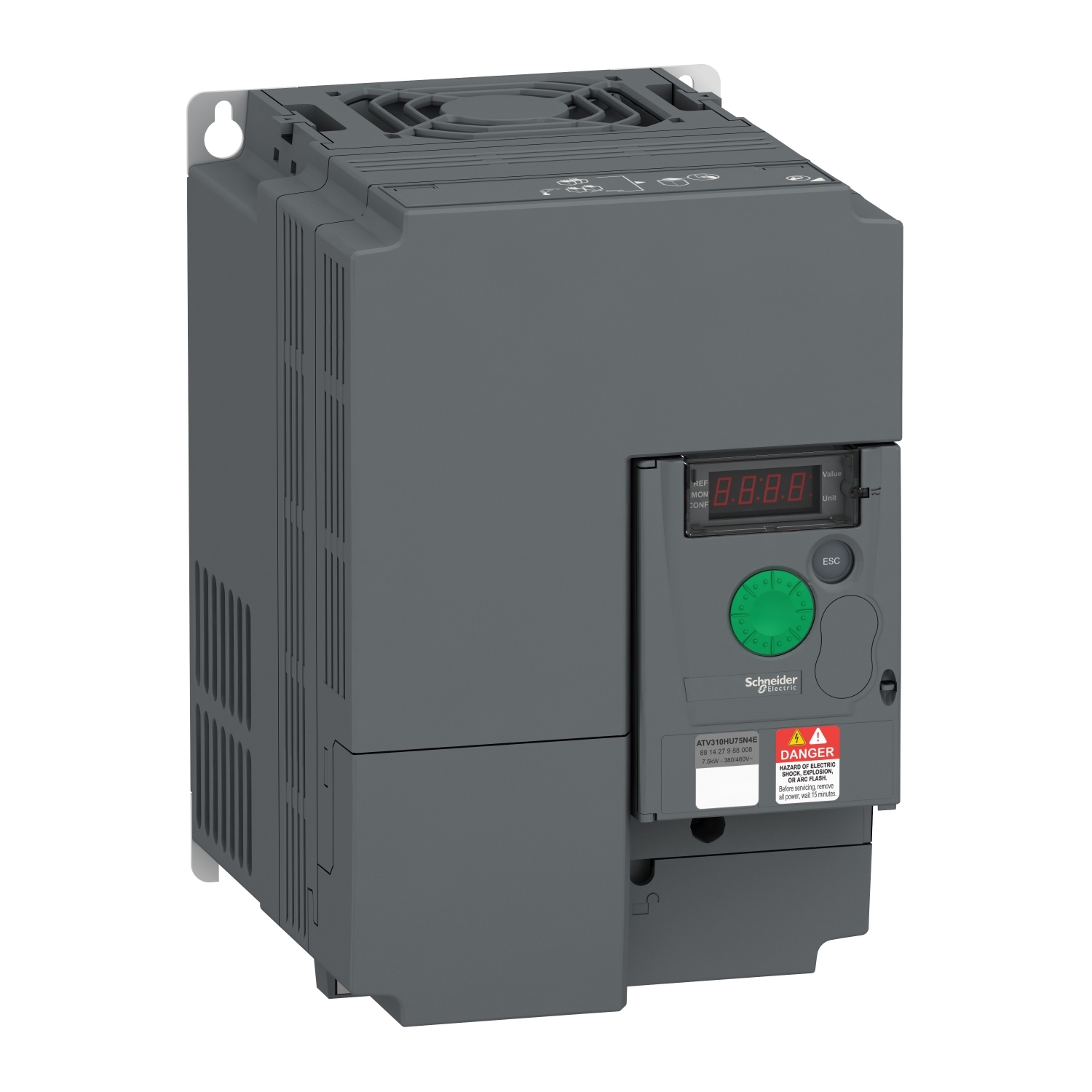 Schneider Electric frekvences pārveidotājs 3/3 fāzes 7.5kW 400V 17A ATV310, ATV310HU75N4E cover photo