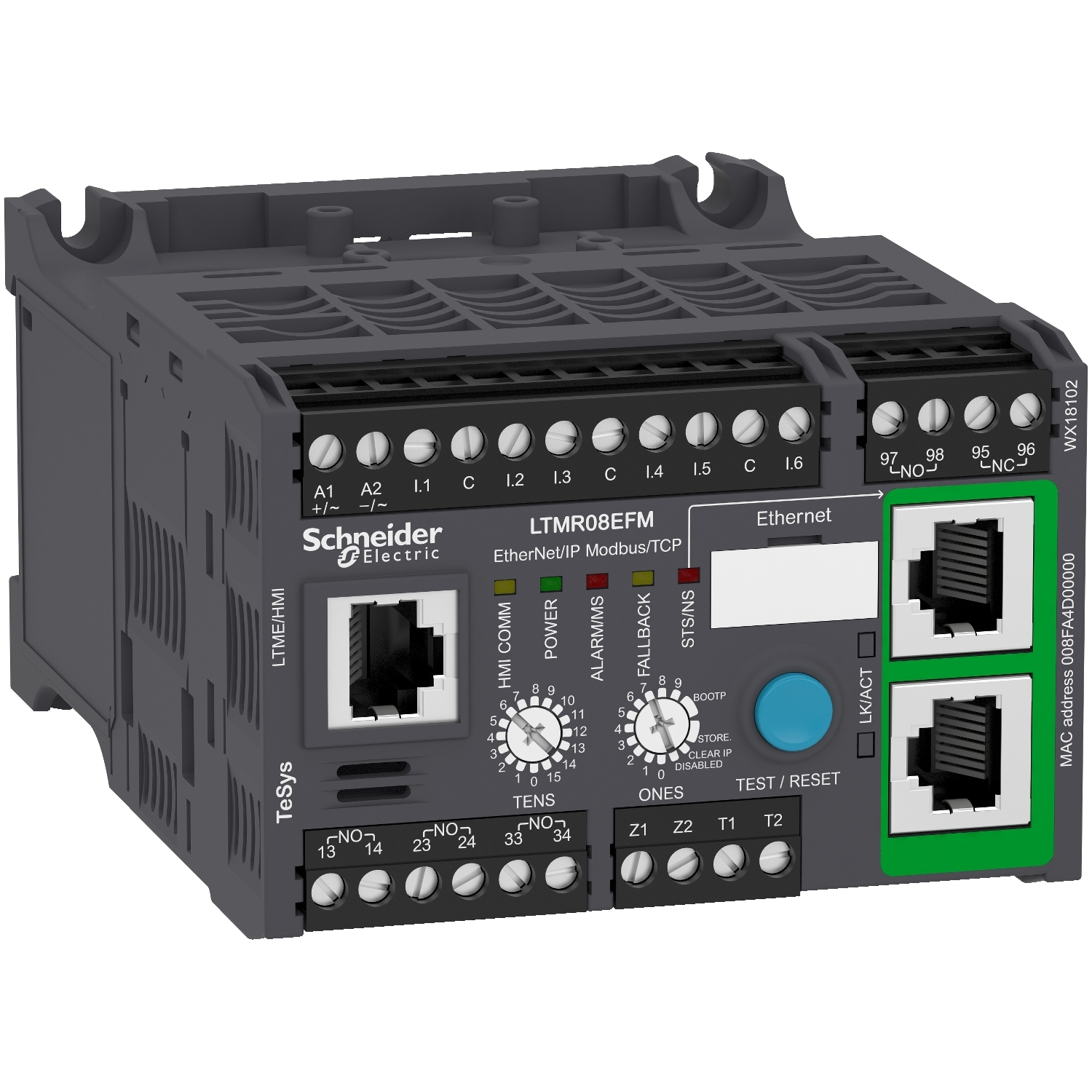 Schneider Electric motora kontrolieris 100..240VAC 8A Ethernet TCP/IP, LTMR08EFM cover photo