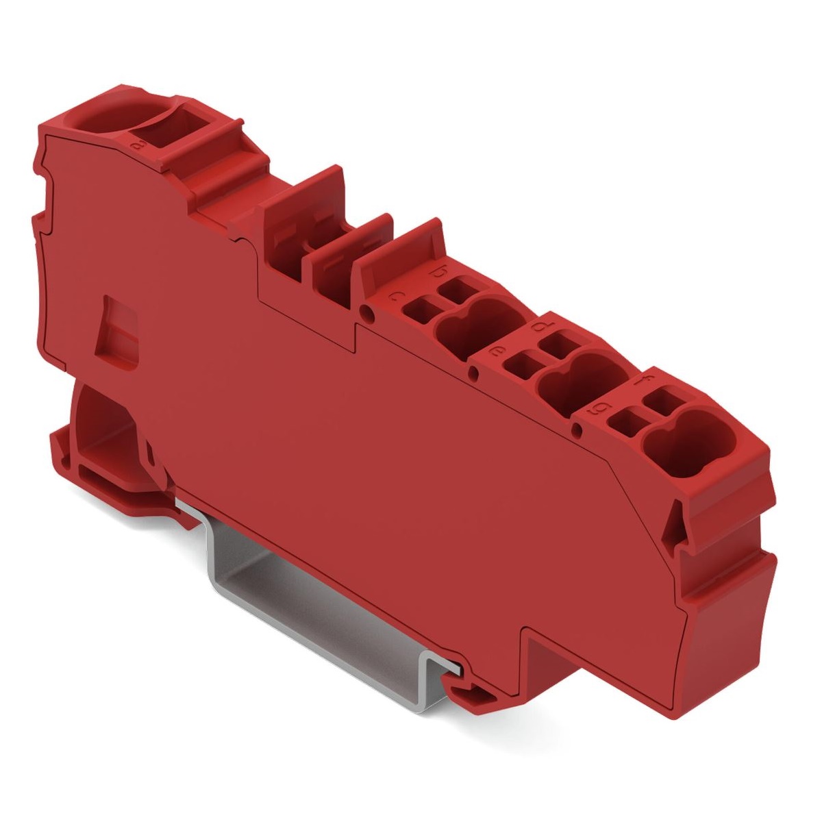 Wago sadales spaiļu bloks 1x6mm2 / 6x1,5mm2, Sarkans, 2006-8033 cover photo