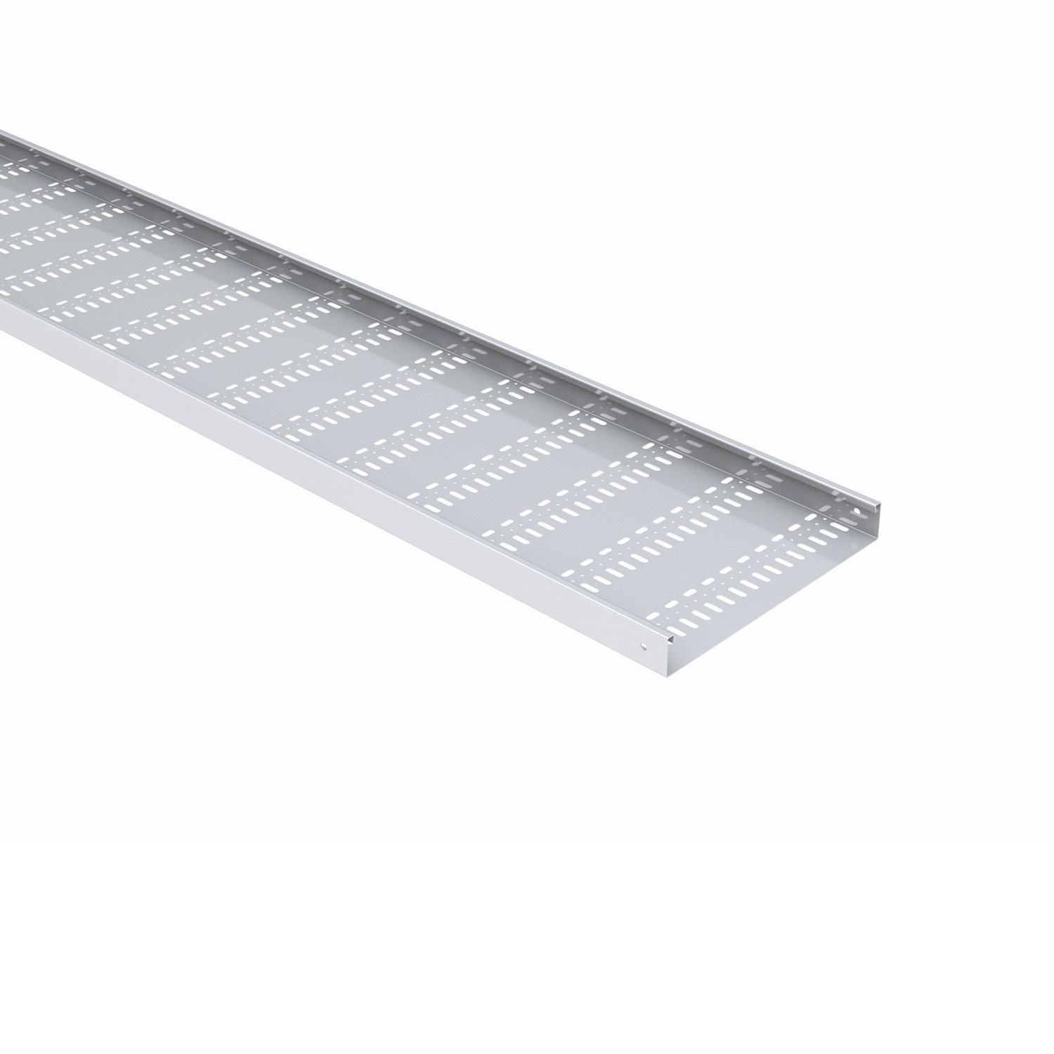 Meka kabeļu rene 300x60mm S=1mm 3m C1-C2 perforēta balta KRB-300-60M, 1432103 cover photo