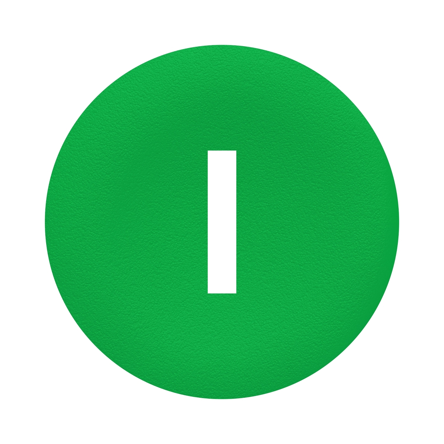 Schneider Electric spiedpogas cepurīte zaļa ar baltu "I" Harmony, ZBA331 cover photo