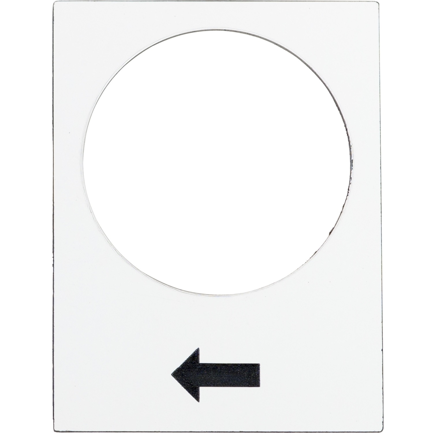 Schneider Electric teksta plāksne 30x40mm "bultina" balta, Harmony XAC, ZB2BY4901 cover photo