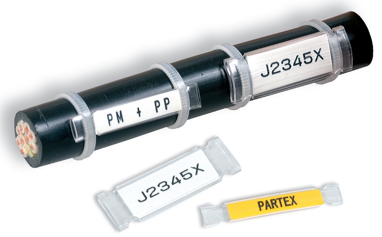 Partex caurspīdīgs kabeļu marķieru turētājs PM-24 (20m/iep.), PM-24KNT cover photo
