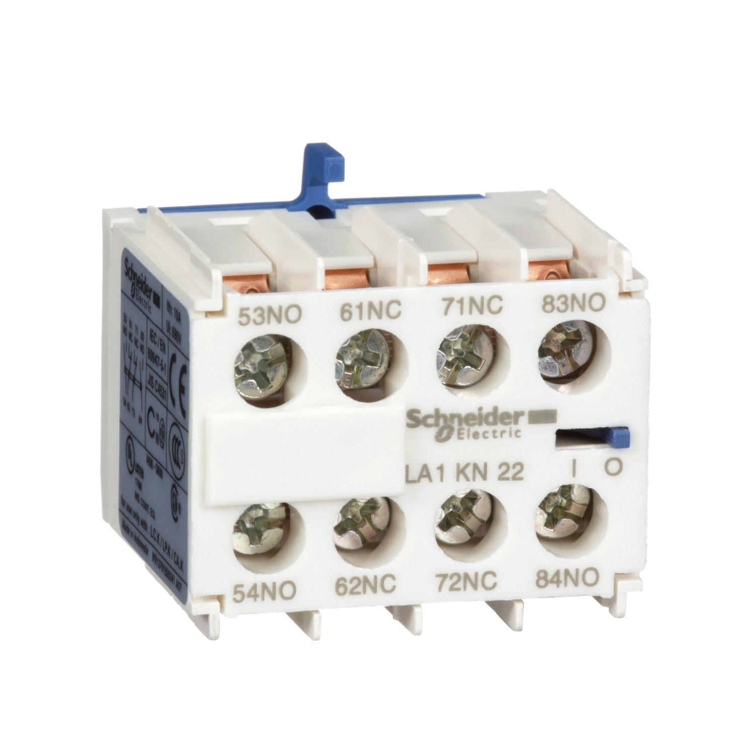 Schneider Electric palīgkontakts 1NO/3NC 10A no priekšas TeSys K, LA1KN13 cover photo