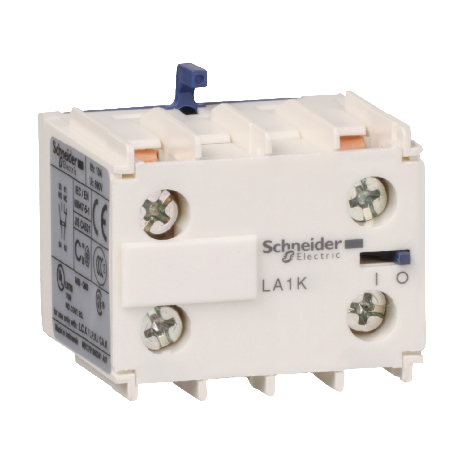 Schneider Electric palīgkontakts 2NC 10A no priekšas TeSys K, LA1KN02 cover photo