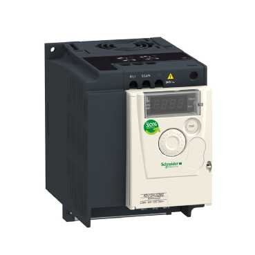 Schneider Electric frekvences pārveidotājs 1/3-fāžu 2.2kW 10A Altivar 12, ATV12HU22M2 cover photo