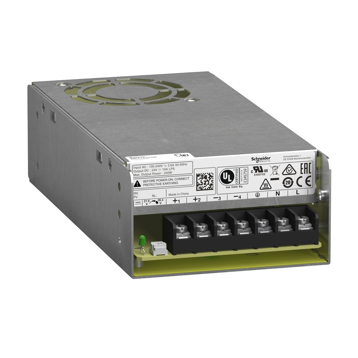 Schneider Electric līdzstrāvas barošanas bloks 230VAC/24VDC 10A 240W, ABLP1A24100 cover photo