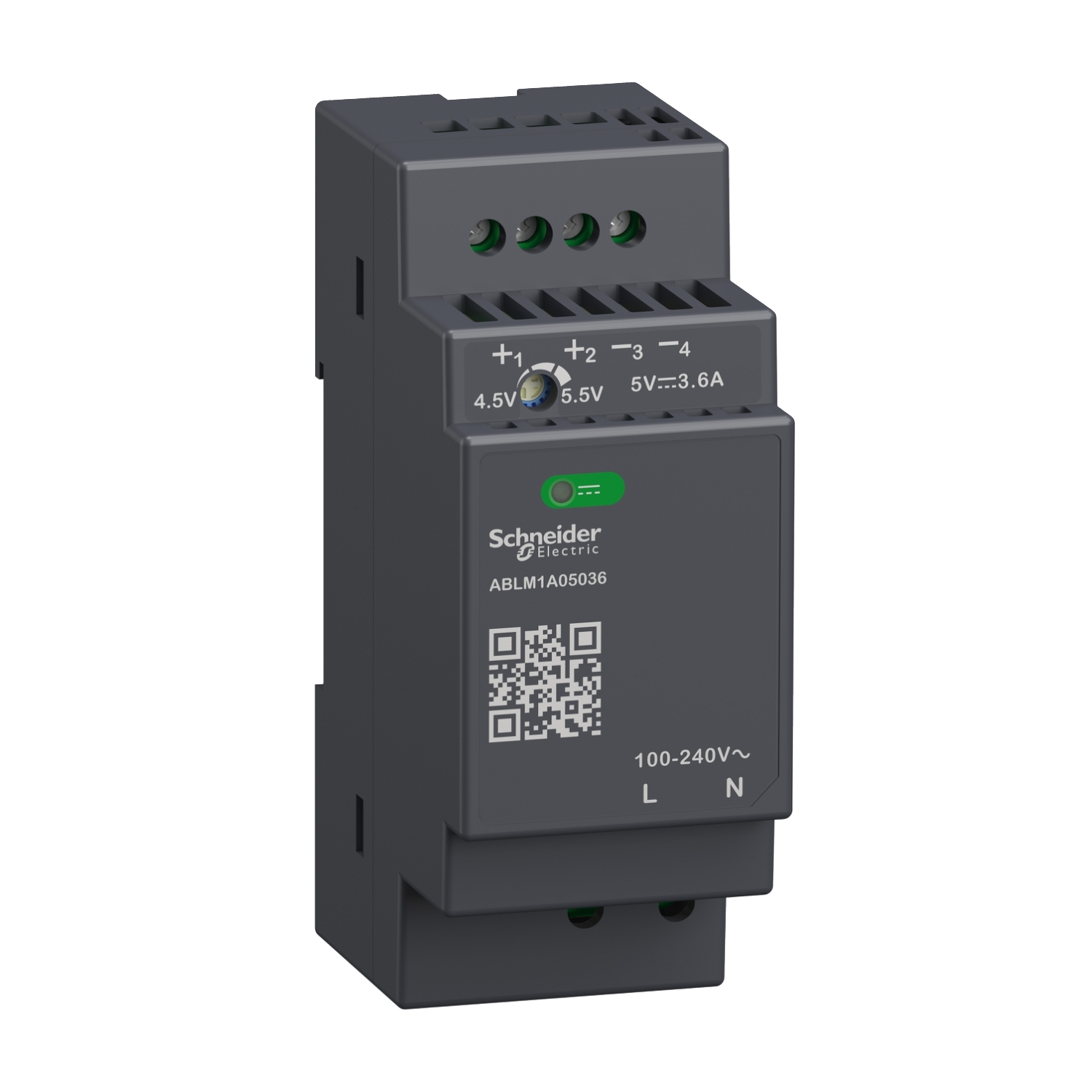Schneider Electric līdzstrāvas barošanas bloks 230VAC/5VDC 3.6A 18W, ABLM1A05036 cover photo
