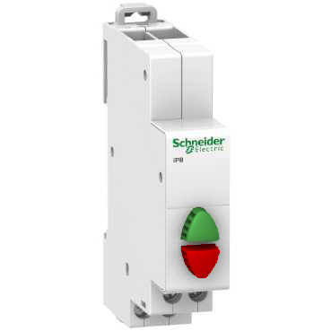 Schneider Electric spiedpoga sarkana/zaļa 20A 1NO/1NC iPB Acti9, A9E18034 cover photo