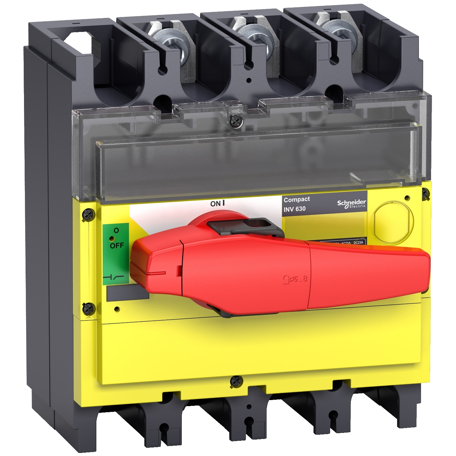 Schneider Electric slodzes slēdzis 200kW 400A (AC-23) 50kA 3P ar rokturi Compact INV400, 31190 cover photo