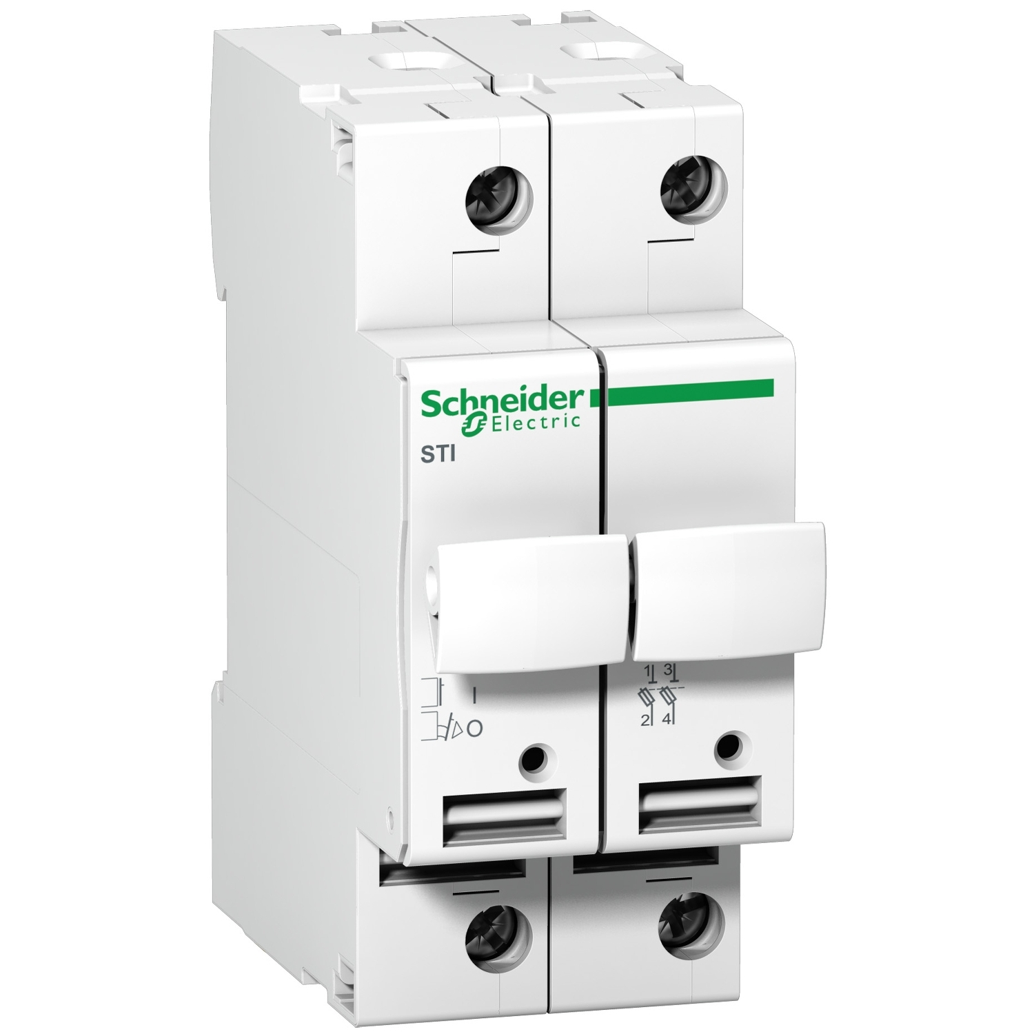 Schneider Electric cilindriskā drošinātāju atvienotājs 2P 25A 10x38mm Acti9, A9N15651 cover photo