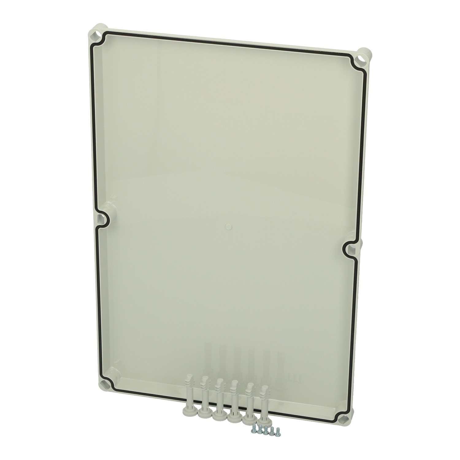 Fibox nozarkārbas vāks 560x380x30mm PC RAL7035, 3730320 cover photo