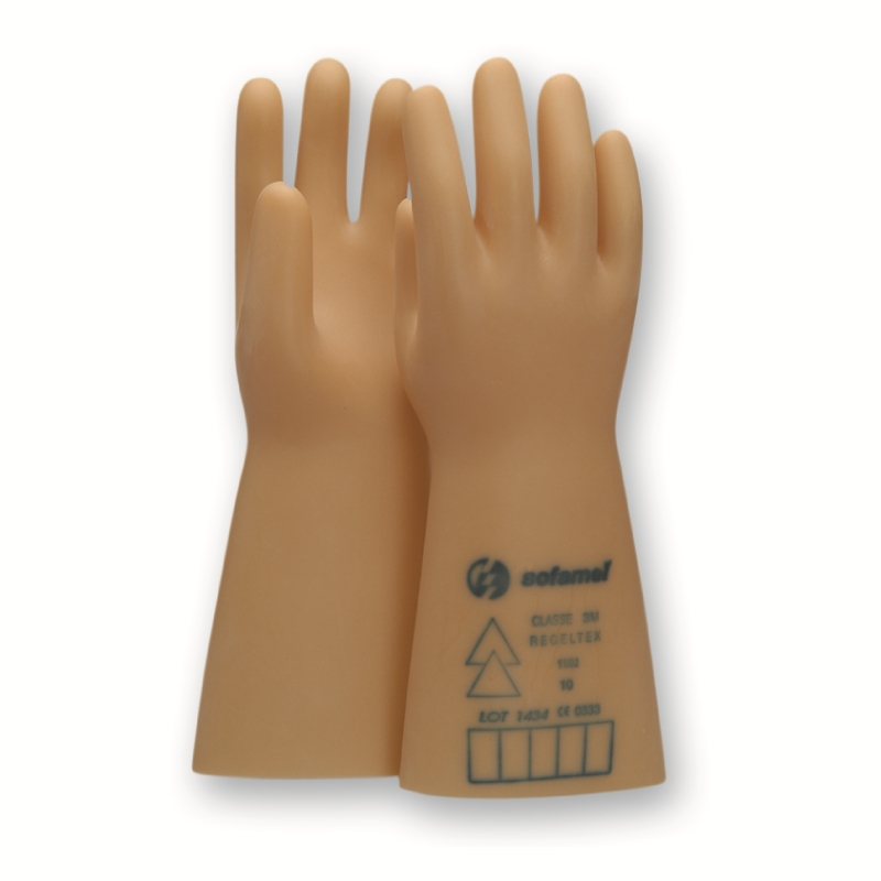 Sofamel dielektriskie cimdi 5kV lateksa SG-50 T9 (Class 0), 530150 cover photo