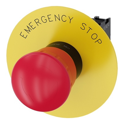 Siemens STOP poga sarkana 1NC, 40mm galva, nokomplektēta, 3SU1100-1HB20-1CG0 cover photo