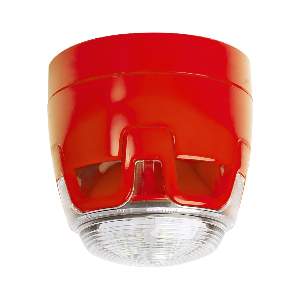Honeywell strobs ar baltu LED 24vdc konvenc. Morley, CWST-RW-S5 cover photo