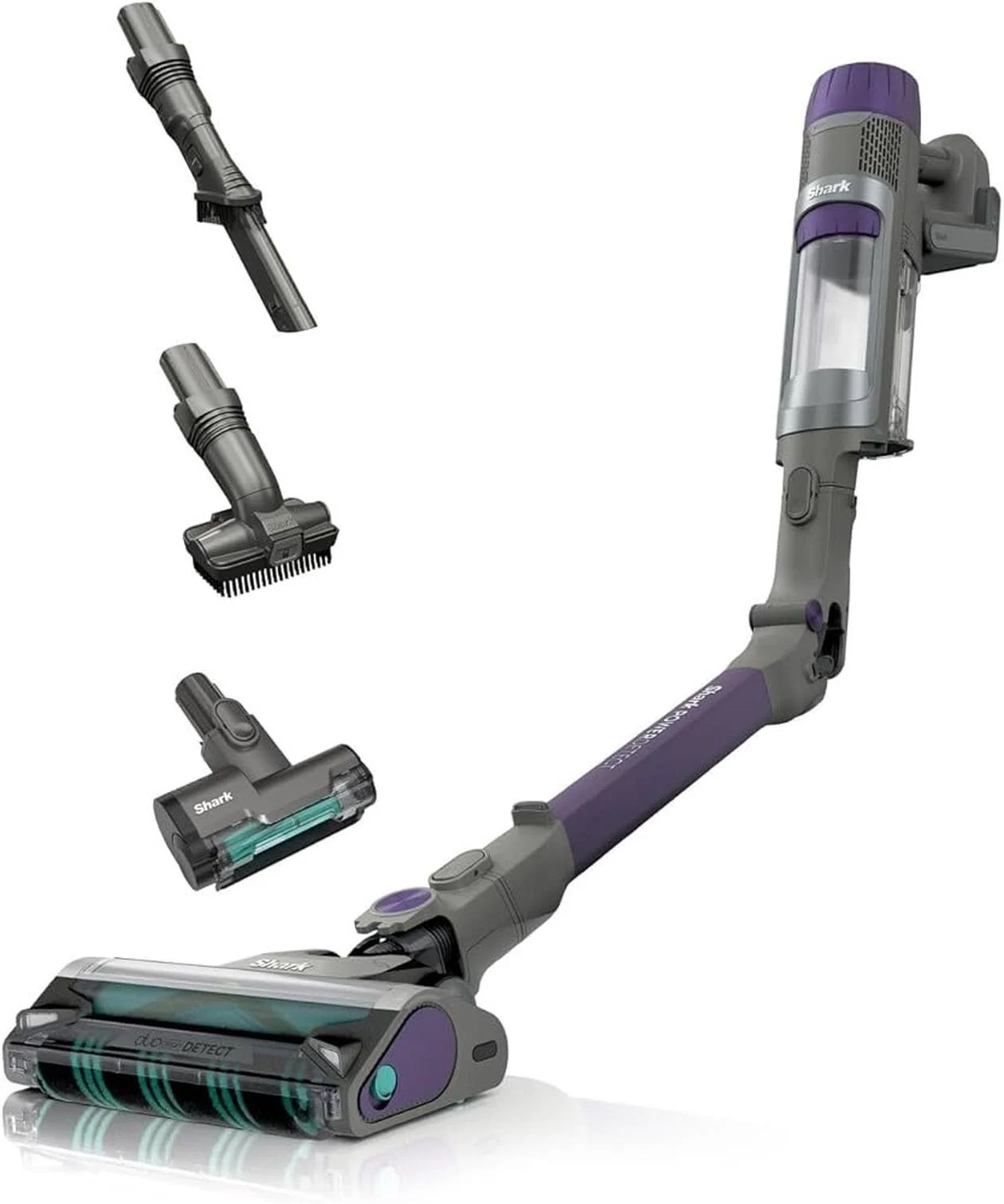 Shark PowerDetect Cordless Pet, bezvadu putekļu sūcējs, pelēka/lillā, IP1251EUT cover photo