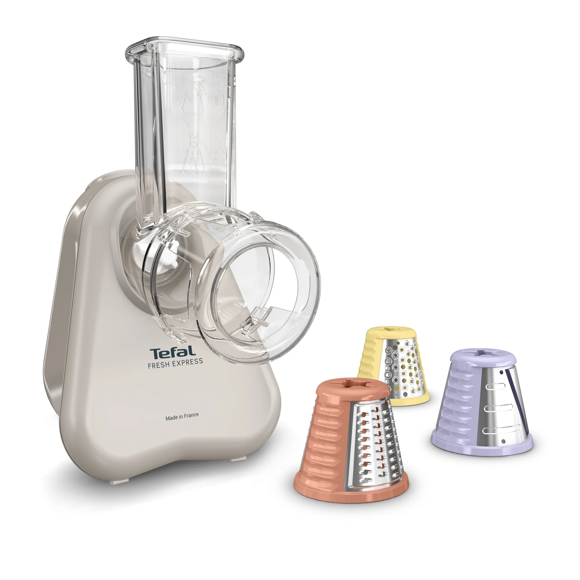 Tefal Fresh Express elektriskā dārzeņu rīve, gaiši pelēka, DN853BE0 cover photo