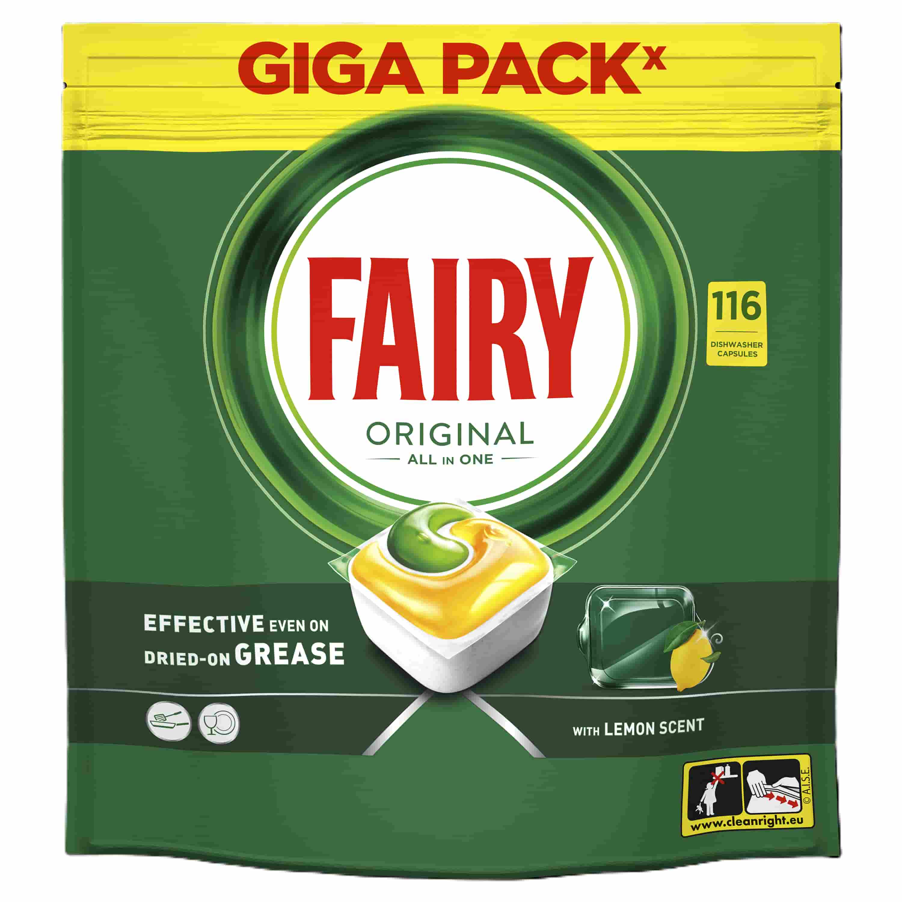Fairy Original trauku mazgāšanas kapsulas, 116 gab., 80819060 cover photo