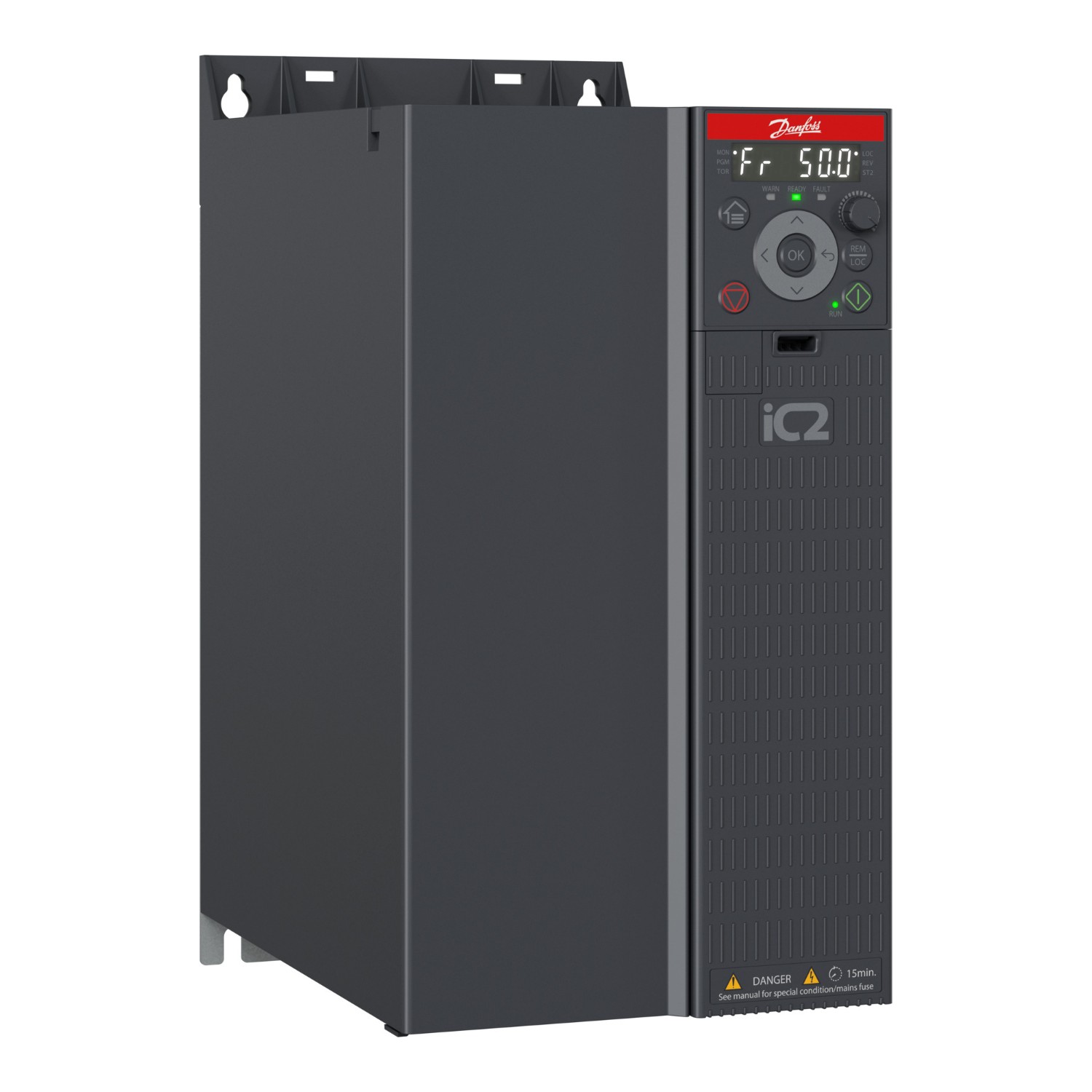 Danfoss frekvences pārveidotājs 3/3 fāzes 22kW 400V 43A C4 IP20 iC2-Micro, 132L6127 cover photo