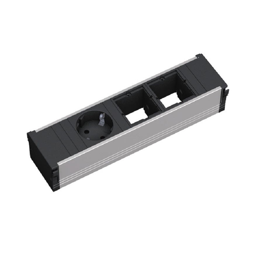 Bachmann moduļu bloks 3-v (1x Schuko, 2x tukši) Coni, 912.002 cover photo