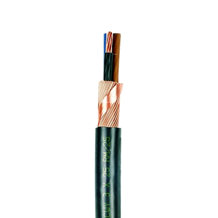 Faber kabelis NYCWY 3x150/150mm2 ar ekrānu, melns 0.6/1kV saiva, 080006 cover photo