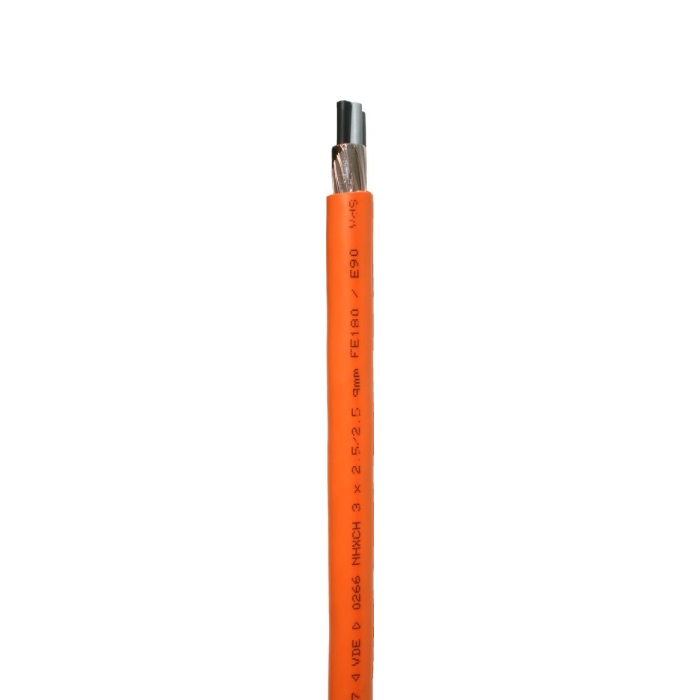 Faber kabelis (N)HXCH E90 4x2.5/2.5mm2 ugunsdrošs ar ekr. oranžs 0.6/1kV saiva, 010996 cover photo