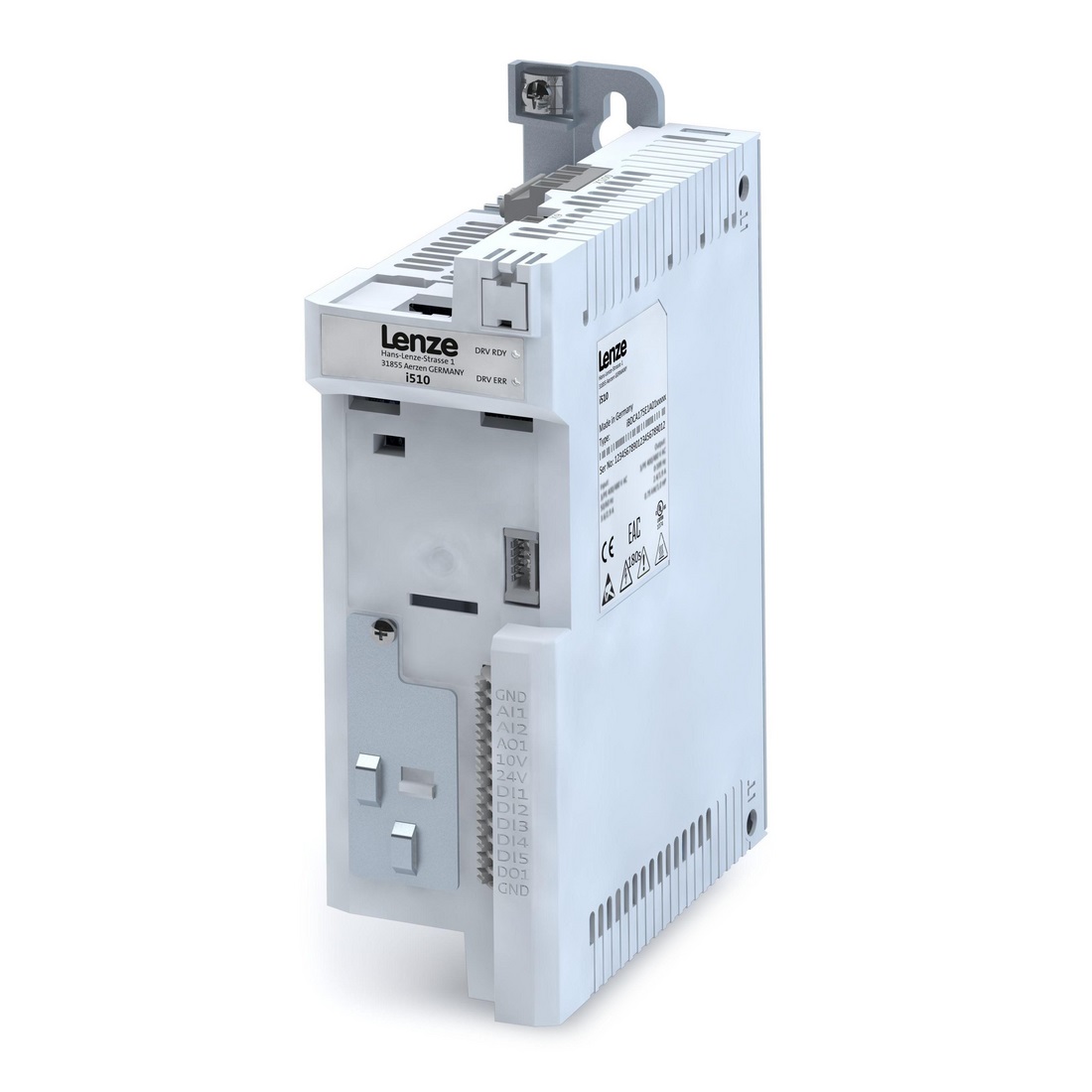 Lenze frekvences pārveidotājs 3/3f  0.75kW 2.4A 400V IP20 i510, 16129214 cover photo